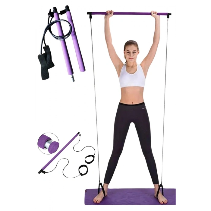 Durukar® Jimnastik Çubuğu Plates Barı Taşınabilir Spor Ve Egzersiz Aleti