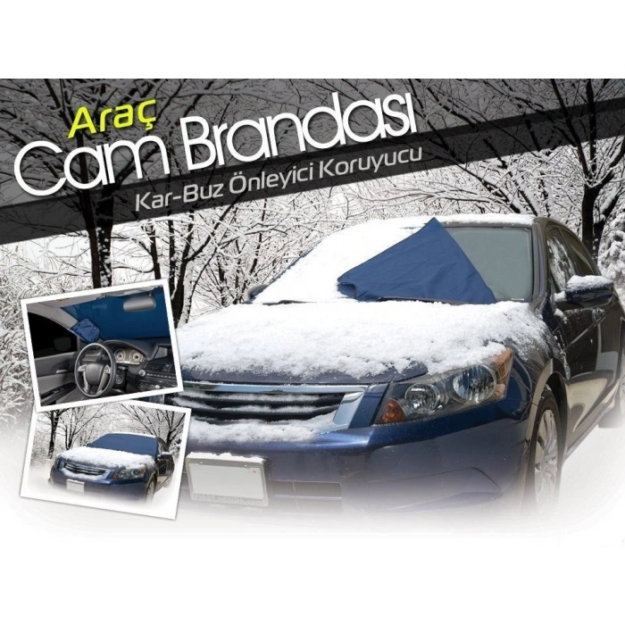Durukar® Kar Buz Önleyici Örtü  Araç Oto Ön Cam Koruyucu Branda