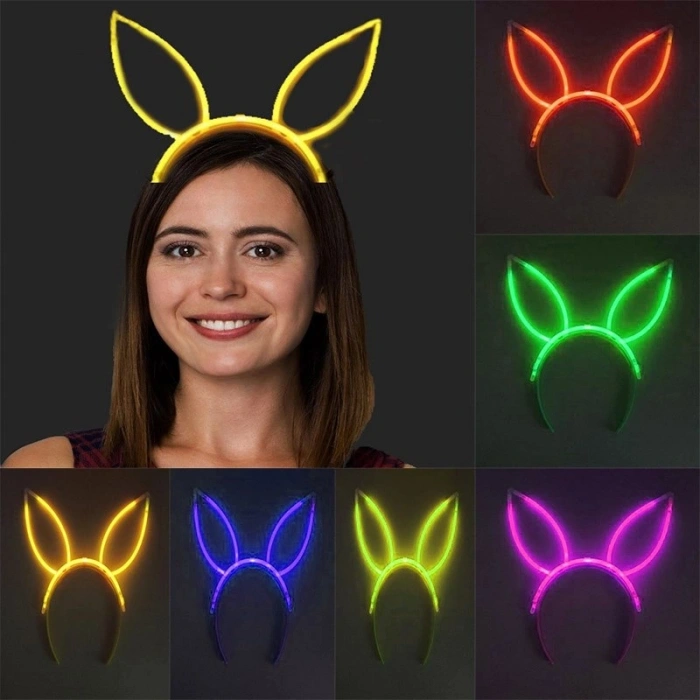 Durukar® Karanlıkta Yanan Fosforlu Glow Taç 6 Renk 6 Adet