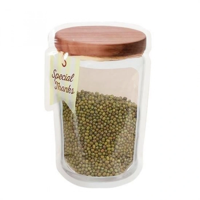 Durukar® Jar Appearance Lockable Snap Bag Practical Bag Set of 4