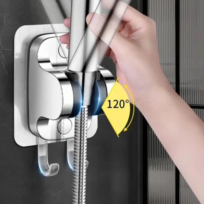Durukar® Kendiliğinden Güçlü Yapışkanlı Askılı Duş Başlık Tutucu