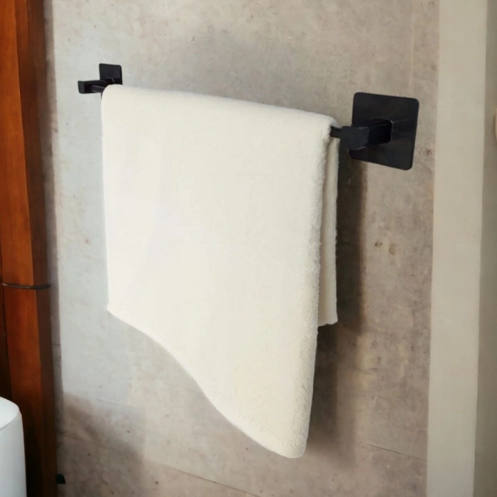 Durukar® Self-Adhesive Black Towel Bar