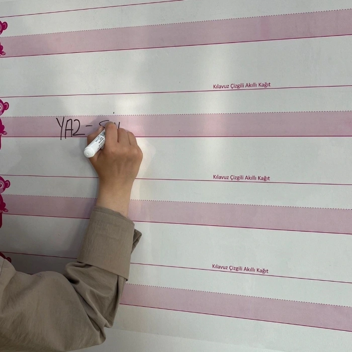 Durukar® Guide Line Smart Paper Whiteboard No Trace on Wall Static Suitable for New Curriculum 100x56cm