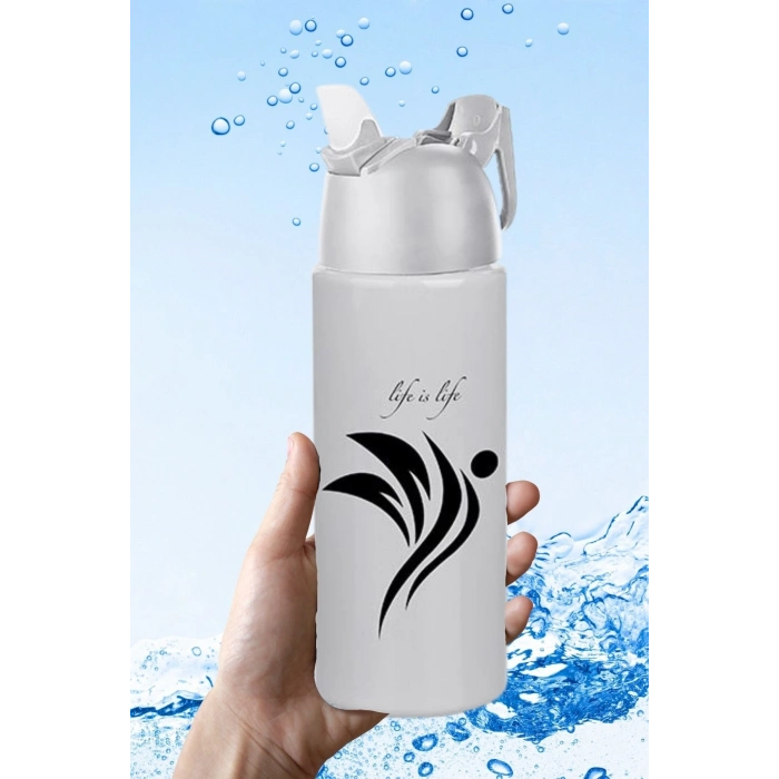 Durukar® Kilitlenebilen Matara Güvenlikli Suluk Sporcu Matarası Spor Su Şişesi İçecek Şişesi 700ml