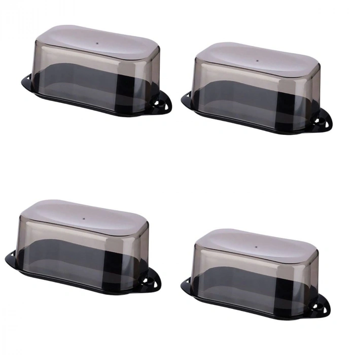 Durukar® Kilitli Plastik Kapaklı Kahvaltılık Tereyağlık Peynirlik Erzak Saklama Kabı Ap-9428