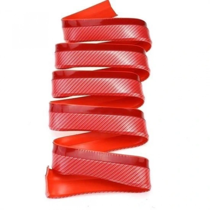 Durukar® Red 2.5 Meter Car Auto Front Bumper Protector Rubber Practical Bumper Strip Tape Trim