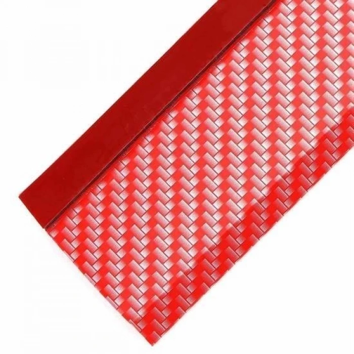 Durukar® Red 2.5 Meter Car Auto Front Bumper Protector Rubber Practical Bumper Strip Tape Trim