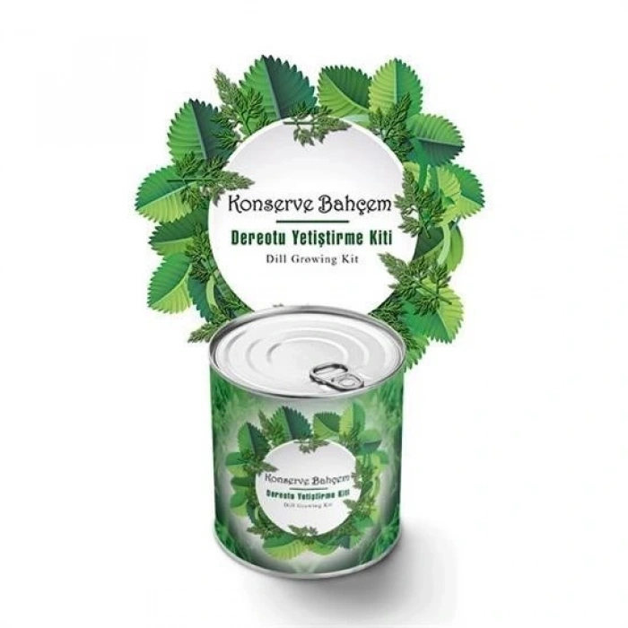 Durukar® Konserve Bahçem Evde Konservede Dereotu Yetiştirme Kiti Aparatı