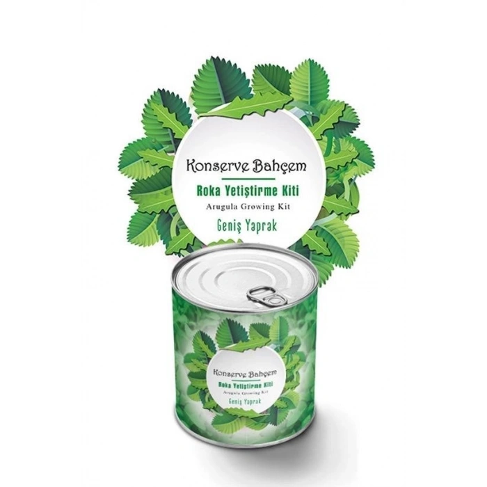 Durukar® Canned Garden Large-Leaf Arugula Growing Kit in a Can at Home