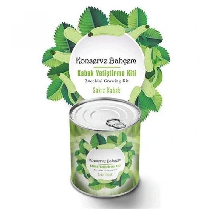Durukar® Konserve Bahçem Evde Konservede Sakız Kabak Yetiştirme Kiti