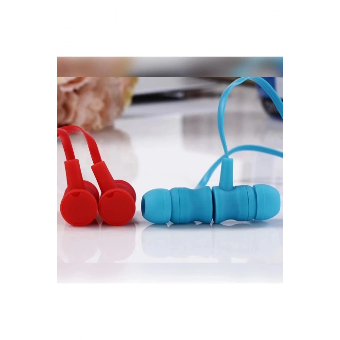 Durukar®  KR-207 Mıknatıslı Kablolu Kulaklık - Kırmızı