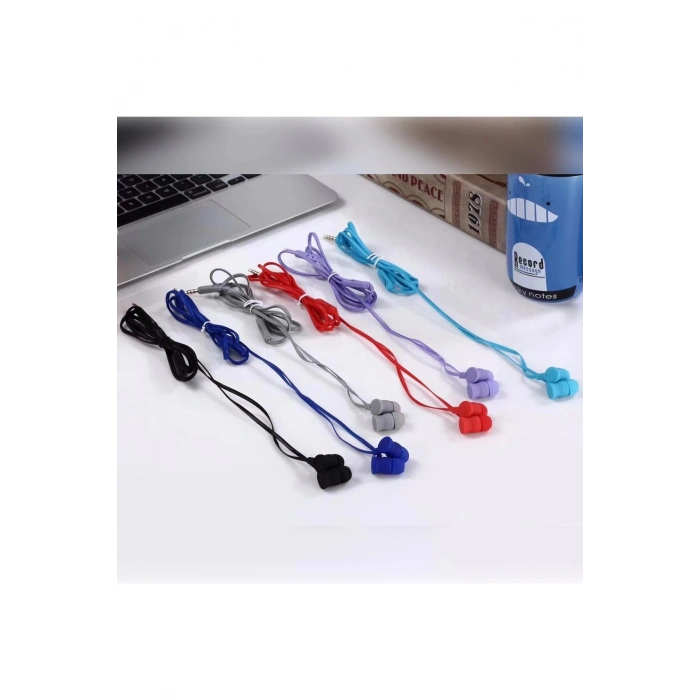 Durukar®  KR-207 Mıknatıslı Kablolu Kulaklık - Mavi