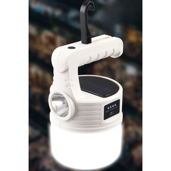 Durukar® LED Solar Camping Lantern–2000 Lumen Super Bright, 5 Lighting Modes, Outdoor USB Rechargeable, Hangable Torch Flashlight