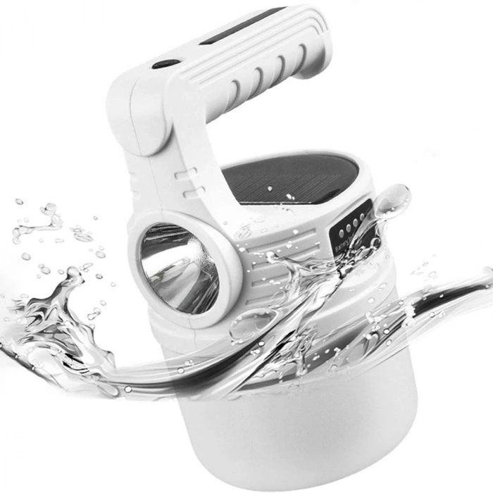 Durukar® LED Güneş Enerjili Kamp Lambası–2000 Lümen Süper Parlak, 5 Aydınlatma Modlu,USB ile Şarj Edilebilir Dış Mekan,Asılabilir Torch El Feneri