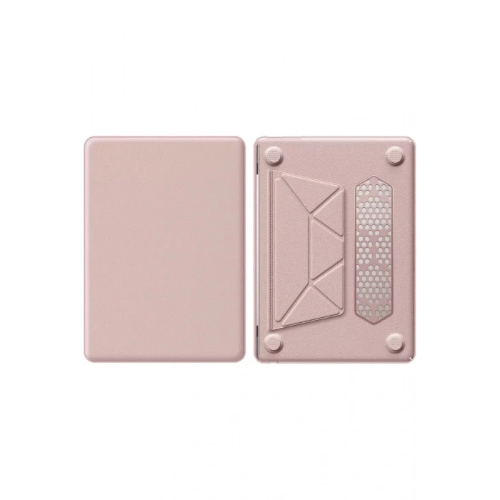 Durukar®  Macbook Air 15 2024 Macbook Deri Kapak - Pembe