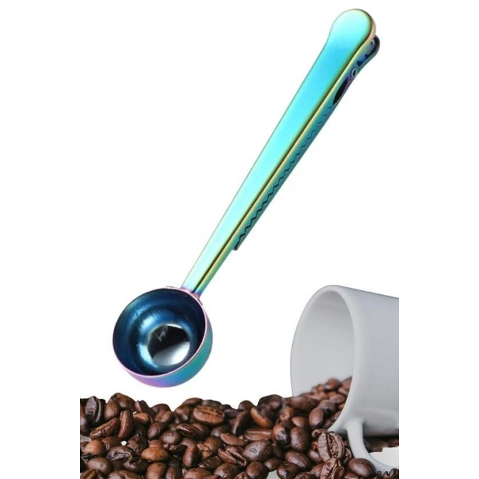 Durukar® Clasp Coffee Measuring Spoon Colorful Multi-Functional Stainless Steel Spoon