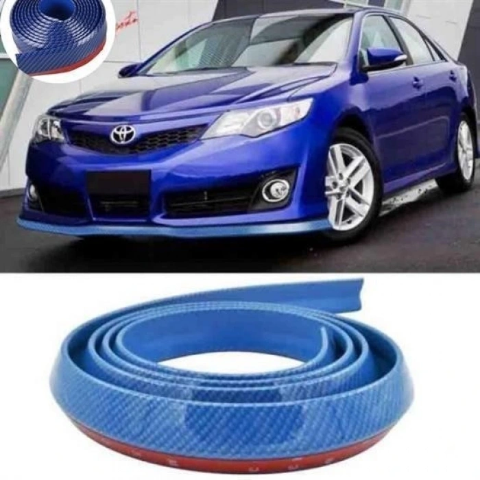 Durukar® Mavi 2,5 Metre Araba Oto Ön Tampon Koruyucu Kauçuk Pratik Tampon Şerit Bant Döşeme Kiti