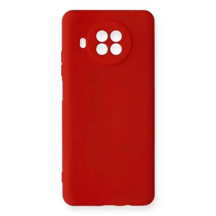 Durukar®   Mi 10T Lite Kılıf Nano içi Kadife Silikon - Kırmızı