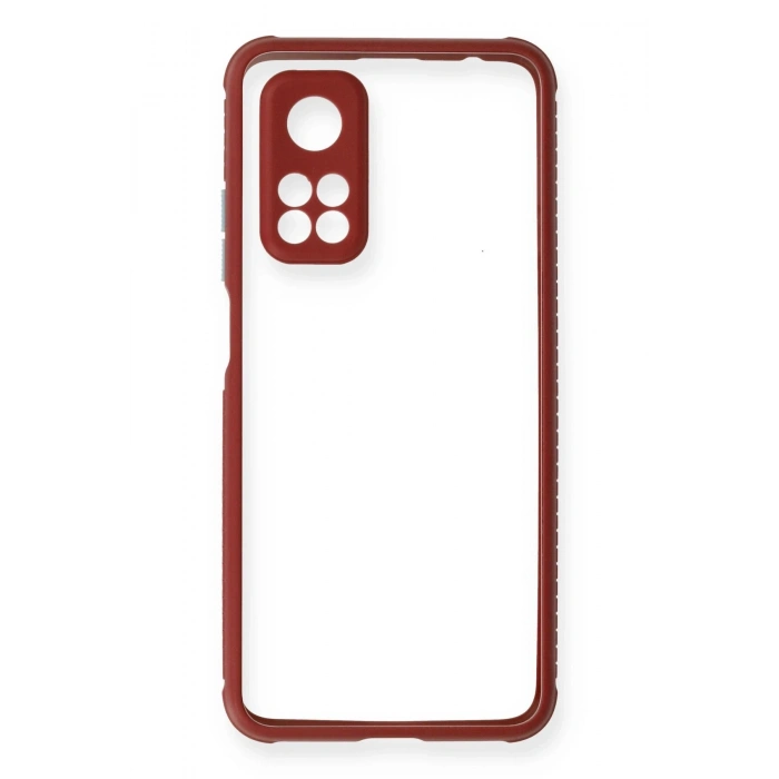 Durukar®   Mi 10T Pro Kılıf Miami Şeffaf Silikon - Fuşya