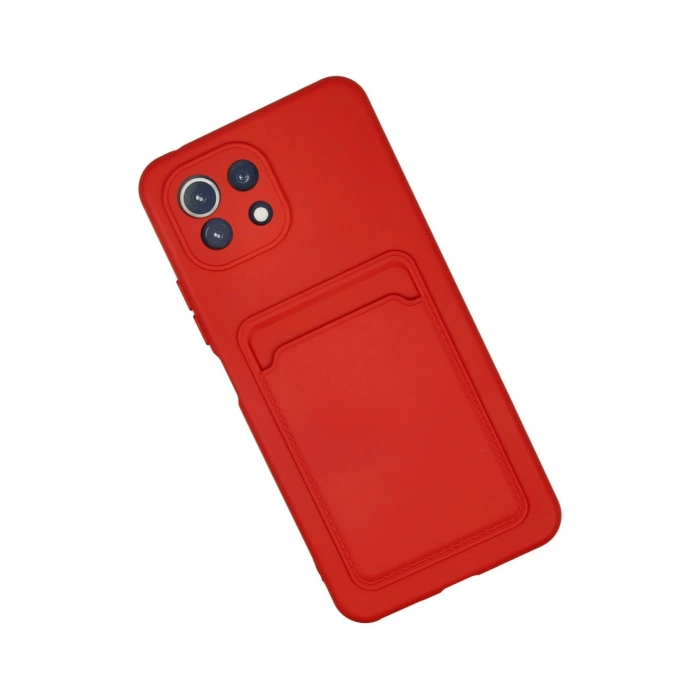 Durukar®   Mi 11 Kılıf Kelvin Kartvizitli Silikon - Kırmızı