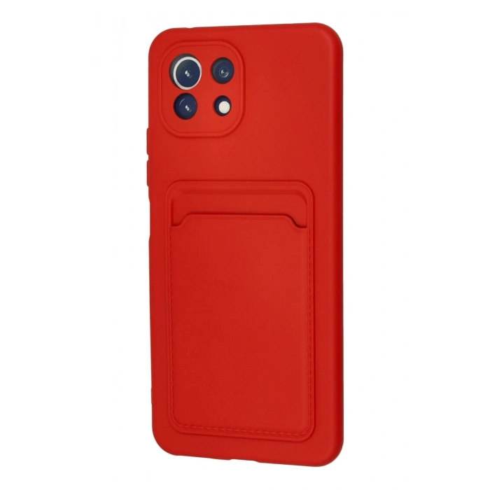 Durukar®   Mi 11 Kılıf Kelvin Kartvizitli Silikon - Kırmızı