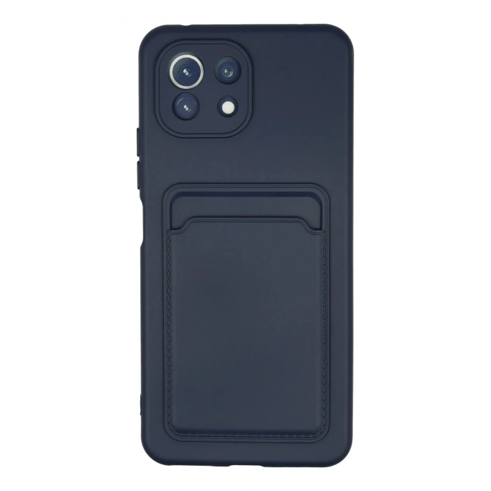 Durukar®   Mi 11 Kılıf Kelvin Kartvizitli Silikon - Lacivert