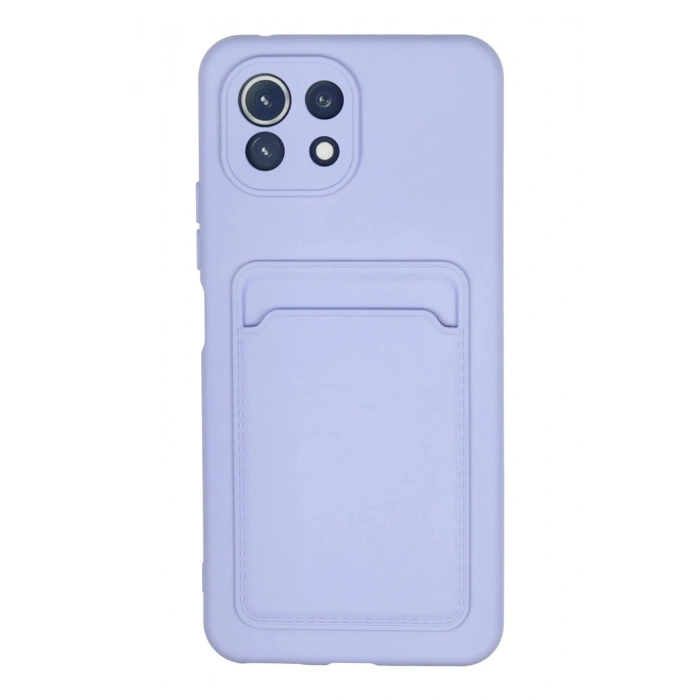 Durukar®   Mi 11 Kılıf Kelvin Kartvizitli Silikon - Lila
