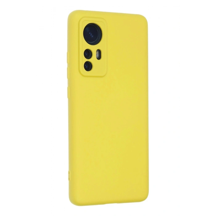 Durukar®   Mi 12 Kılıf Nano içi Kadife Silikon - Sarı