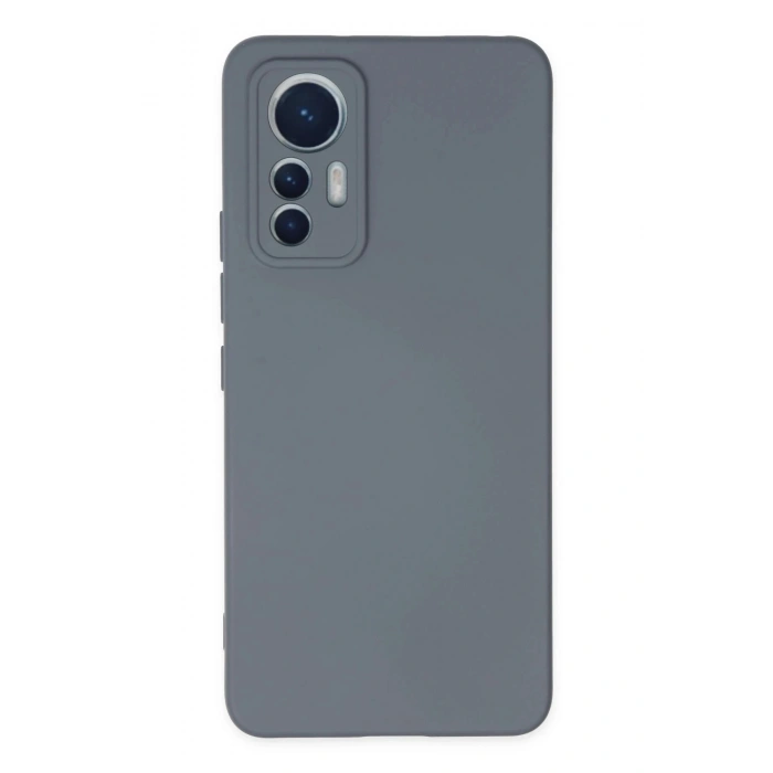 Durukar®   Mi 12 Lite Kılıf Nano içi Kadife Silikon - Gri