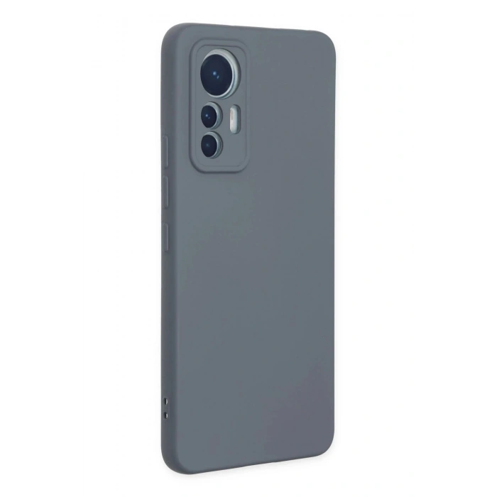 Durukar®   Mi 12 Lite Kılıf Nano içi Kadife Silikon - Gri