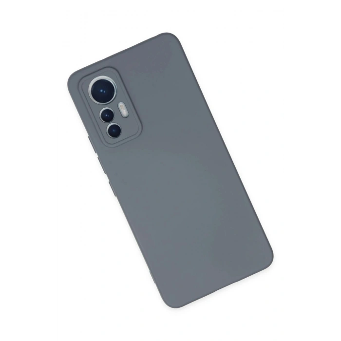 Durukar®   Mi 12 Lite Kılıf Nano içi Kadife Silikon - Gri