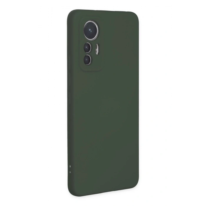 Durukar®   Mi 12 Lite Kılıf Nano içi Kadife Silikon - Koyu Yeşil