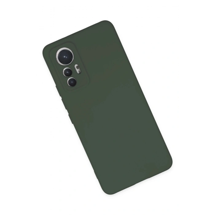 Durukar®   Mi 12 Lite Kılıf Nano içi Kadife Silikon - Koyu Yeşil