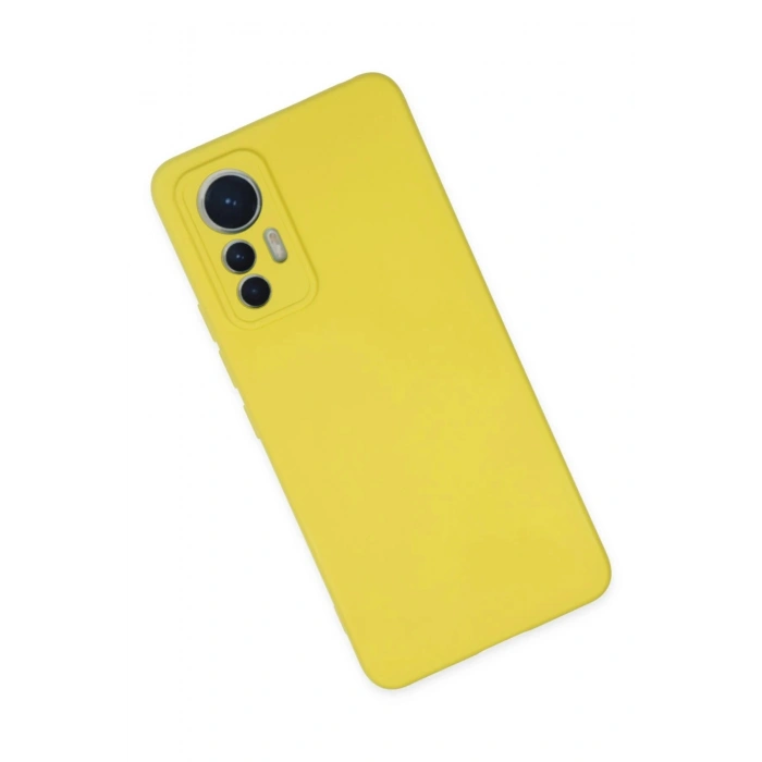 Durukar®   Mi 12 Lite Kılıf Nano içi Kadife Silikon - Sarı