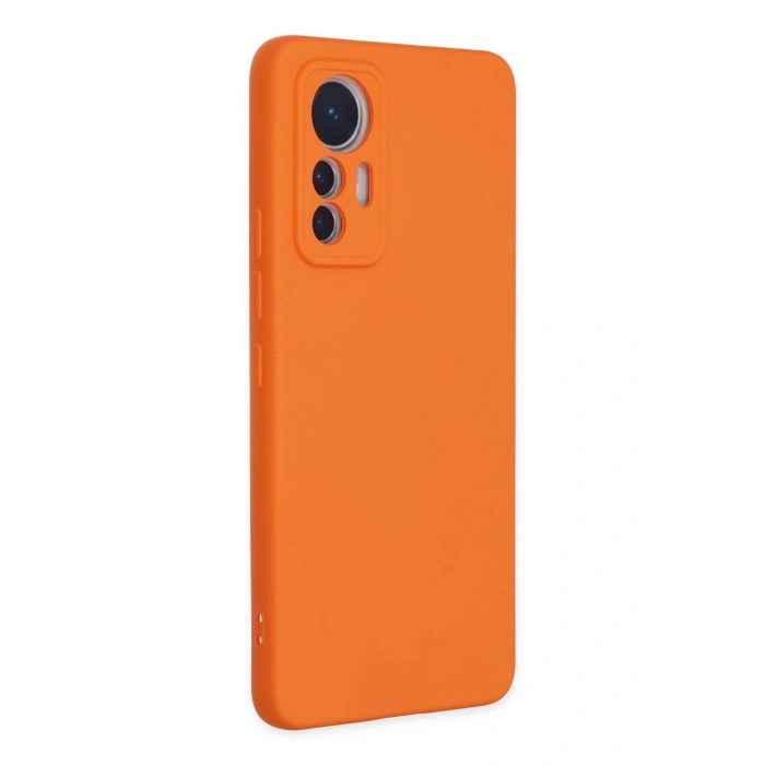 Durukar®   Mi 12 Lite Kılıf Nano içi Kadife Silikon - Turuncu