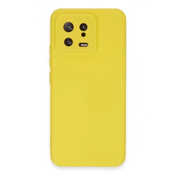 Durukar®   Mi 13 Kılıf Nano içi Kadife Silikon - Sarı