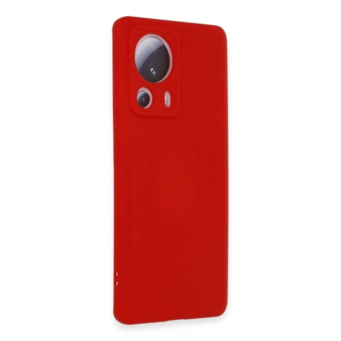 Durukar®   Mi 13 Lite Kılıf Nano içi Kadife Silikon - Kırmızı