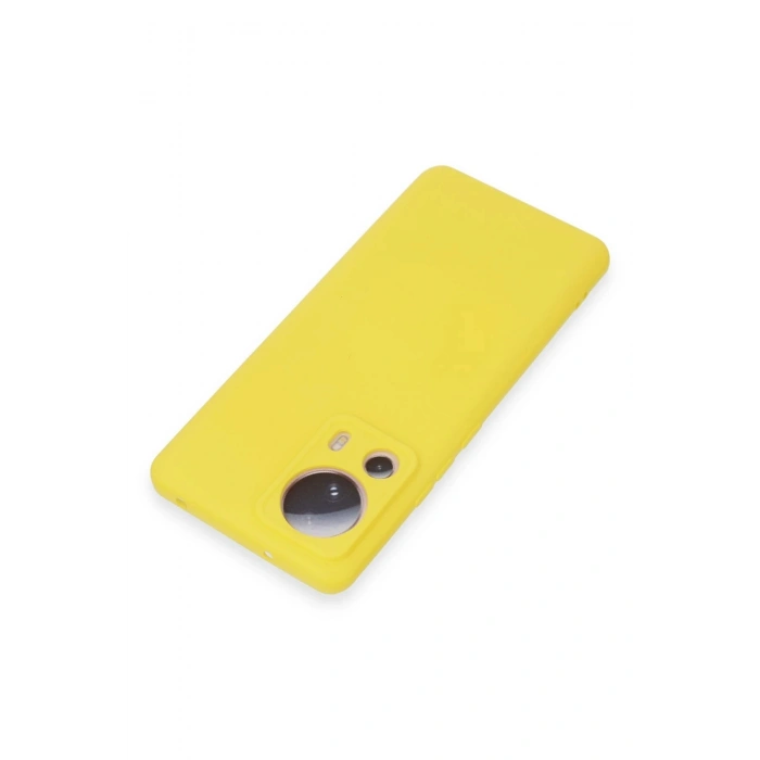Durukar®   Mi 13 Lite Kılıf Nano içi Kadife Silikon - Sarı