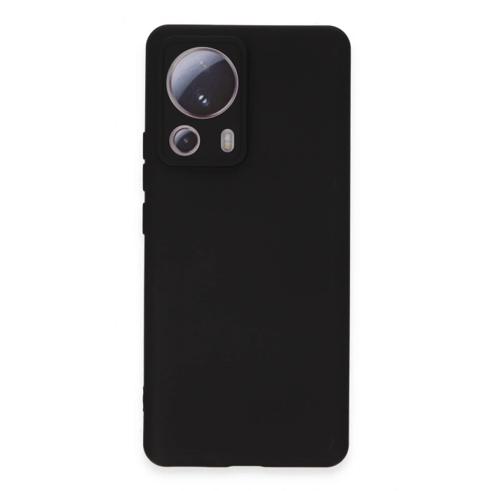 Durukar®   Mi 13 Lite Kılıf Nano içi Kadife Silikon - Siyah