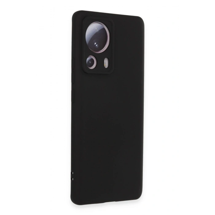 Durukar®   Mi 13 Lite Kılıf Nano içi Kadife Silikon - Siyah