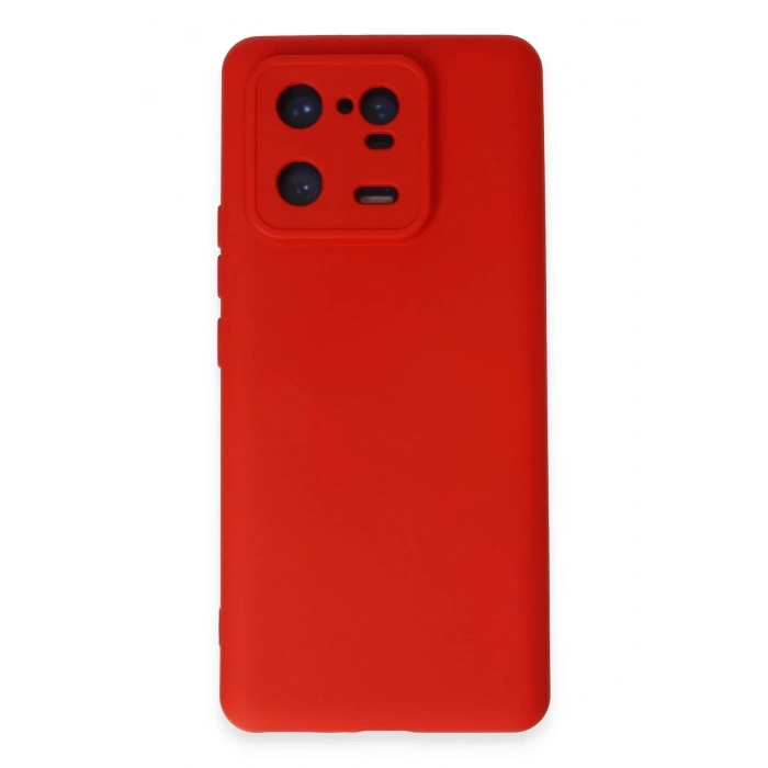 Durukar®   Mi 13 Pro Kılıf Nano içi Kadife Silikon - Kırmızı