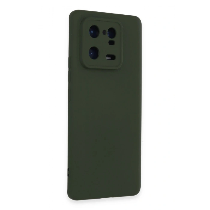 Durukar®   Mi 13 Pro Kılıf Nano içi Kadife Silikon - Koyu Yeşil