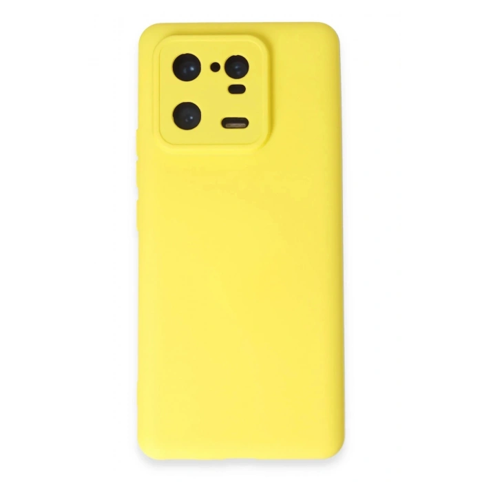 Durukar®   Mi 13 Pro Kılıf Nano içi Kadife Silikon - Sarı