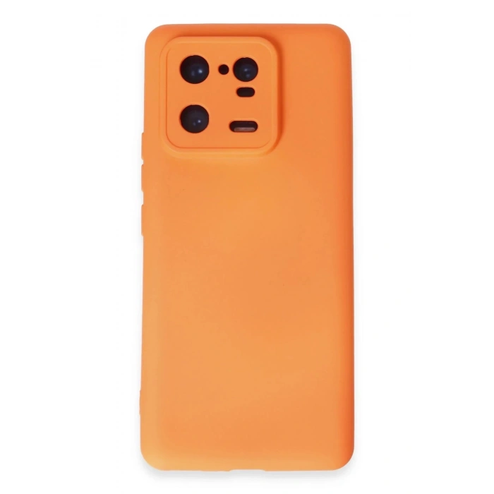 Durukar®   Mi 13 Pro Kılıf Nano içi Kadife Silikon - Turuncu