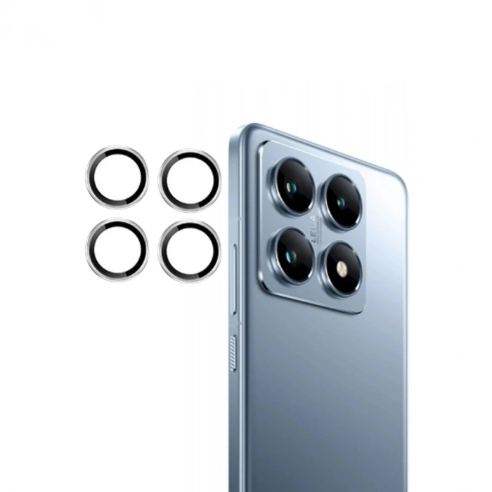 Durukar®   Mi 14T Pro PVD Metal Kamera Lens - Gümüş