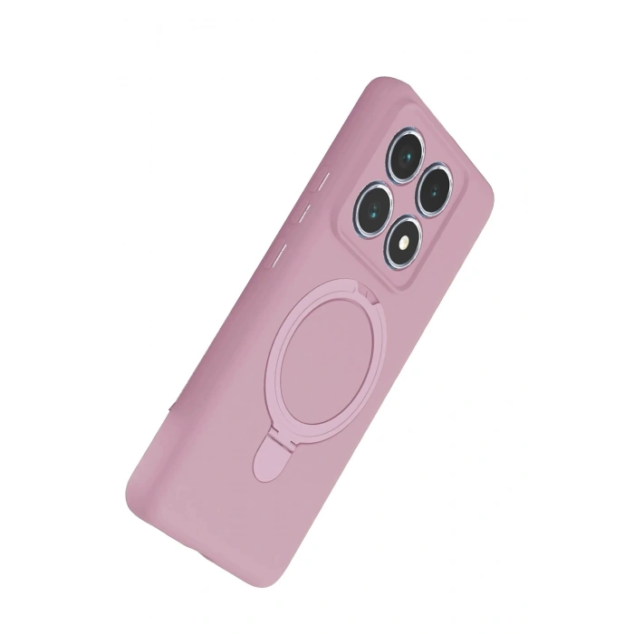 Durukar®   Mi 14T Pro Regal Magsafe Standlı Kapak - Açık Pembe