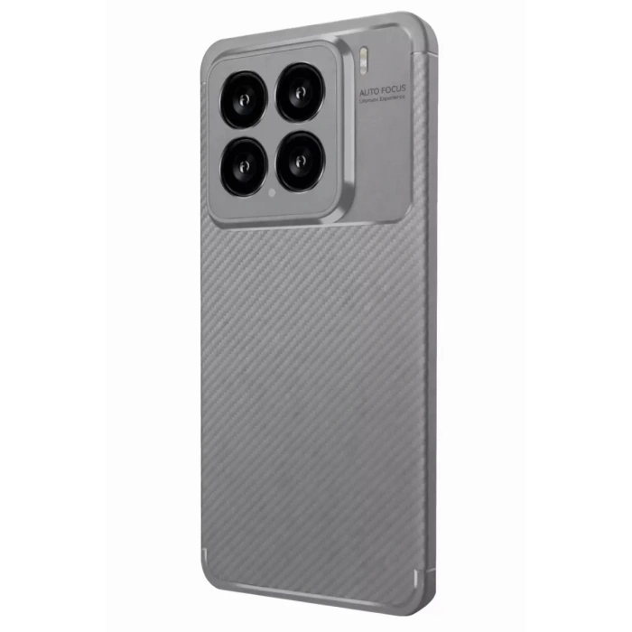 Durukar®   Mi 15 Kılıf Auto Focus Karbon Kapak - Gri