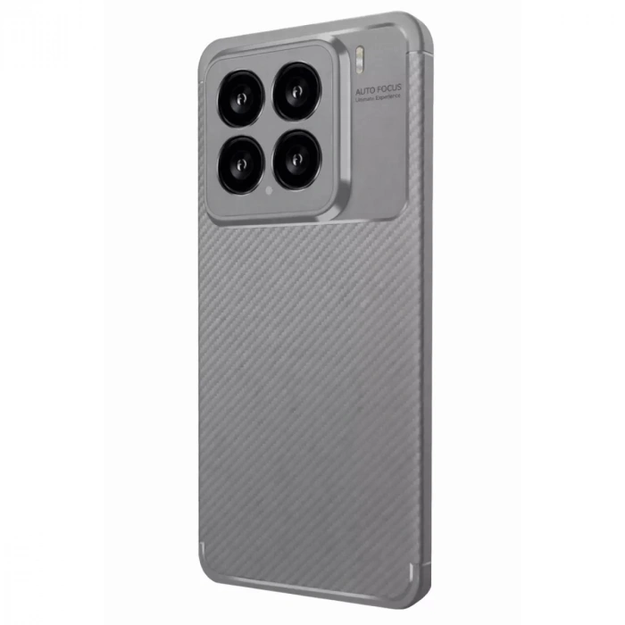 Durukar®   Mi 15 Kılıf Auto Focus Karbon Kapak - Gri