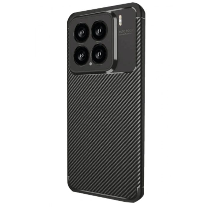 Durukar®   Mi 15 Kılıf Auto Focus Karbon Kapak - Siyah