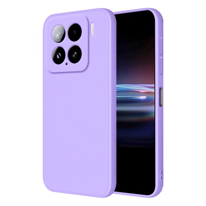 Durukar®   Mi 15 Kılıf Nano içi Kadife Silikon - Lila